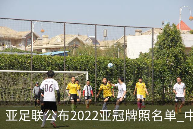 亚足联公布2022亚冠牌照名单 中国只有6支球队